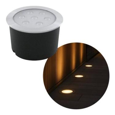 Imagem de Balizador Embutido Solo de Jardim LED 7W Luz Quente IP67 Externa IR80 