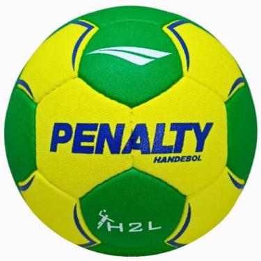 Imagem de Bola Handebol Indoor Feminina Penalty Suécia H2L Pro Costurada, Verde 