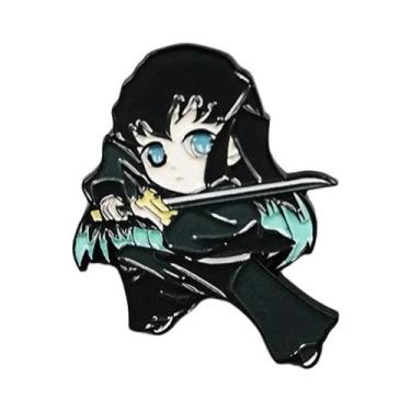 Imagem de Pins De Esmalte Tanjiro Nezuko Demon Slayer, Broches De Lapela, Acessó