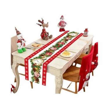 Imagem de Caminho De Mesa De Natal Para Decoração De Casa, Toalha De Mesa De Coz