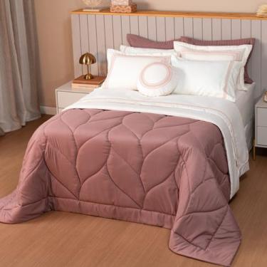 Imagem de Cobreleito Super King Lavive Marbella 04 Peças Dupla Face, Rosa Antigo