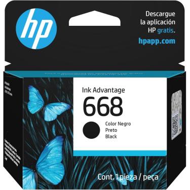 Imagem de Cartucho para Impressora HP 668 Preto 7FP37VL