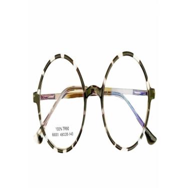 Imagem de Armação Óculos de Grau Feminina Redondo Harry-Feminino