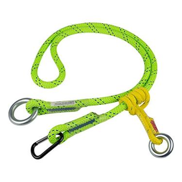 Imagem de ROPE Logic Protetor de fricção ajustável de 1,5 cm x 2,5 m com corda de mosquetão acessório, verde