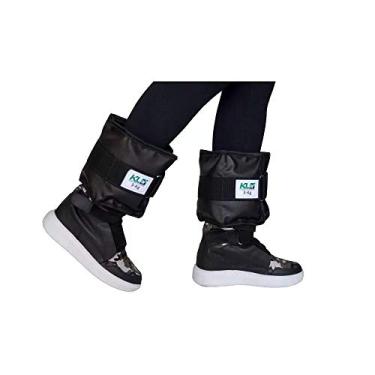 Imagem de Par de Caneleira Academia Profissional Lona Com Ajuste 3 Kg