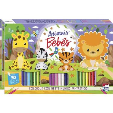Imagem de Meu Incrivel Livro-Kit Brilhante Para Colorir: Animais Bebes