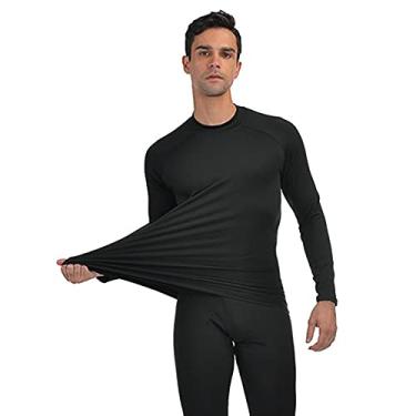 Imagem de Roupa Termica Blusa Segunda Pele Forrada Proteçao Frio Extremo (Preto, G (Tam. 40-42))