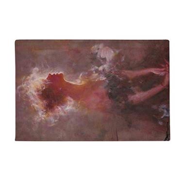 Imagem de DIYthinker Clair De Lune XJJ Tapete antiderrapante para porta de banheiro com pintura a óleo