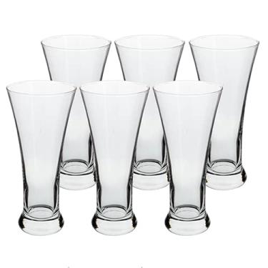 Imagem de JOGO DE 6 COPOS ALTOS EM VIDRO 350ML A18,5CM
