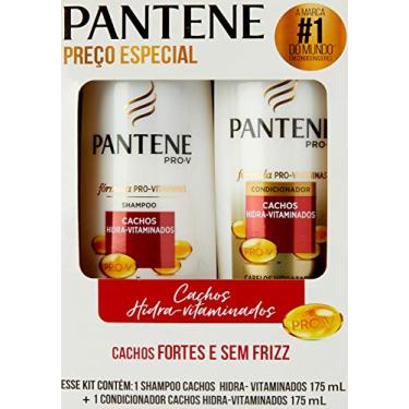 Imagem de Kit Pantene Cachos Hidra-Vitaminados Shampoo + Condicionador, incolor, 350ml