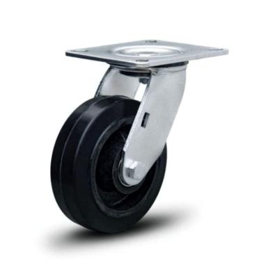 Imagem de Rodizio 6x2 Borracha S/freio Roda Ferro 350 Kg