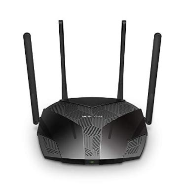Imagem de Roteador MERCUSYS AX3000 Dual Band Wi-FI 6, velocidade Wi-FI de até 2402 Mbps (5 GHz) + 574 Mbps (2,4 GHz), canal de 160 MHz, 3 portas LAN Gigabit, ideal para Xbox/PS4/Steam e jogos 4K (MR80X)