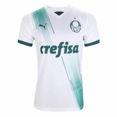 Imagem de Camisa Masculina Palmeiras Away II Torcedor 2023 Branco, 2GG, Branco