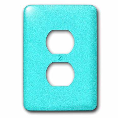 Imagem de 3dRose LSP_240711_6 Imagem de Glitter Aqua texturizado Plug Outlet Cover