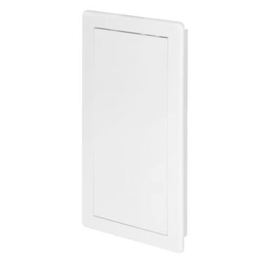 Imagem de Awenta Painel de acesso de 15 x 30 cm para drywall/porta de acesso de parede de plástico ABS branco com tampa de aba/escotilha de serviço utilitário para encanamento, elétrico, HVAC/painel de serviço