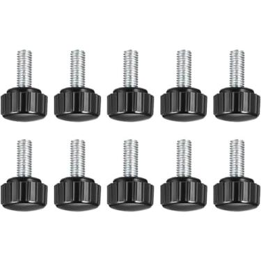 Imagem de Boxonly Parafuso de polegar serrilhado para furadeira de serra, torno de prensa e gabaritos de roteamento, máquinas de embalagem, equipamento de impressão, puxadores de aperto puxadores rosqueados de