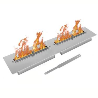 Imagem de Q80 Lareira ecologica para embutir 80cm de abertura da chama - SARO