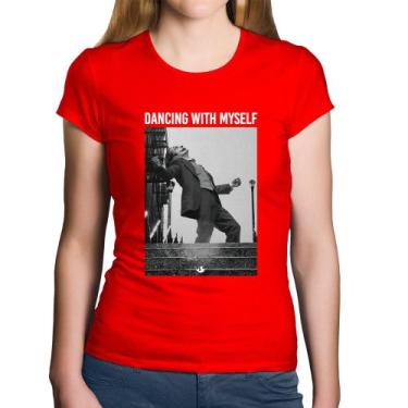 Imagem de Baby Look Algodão Dancing with myself - Foca na Moda, Vermelho, GG