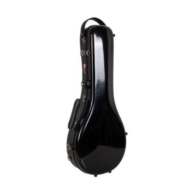 Imagem de Crossrock A capa bandolim estilo A serve para Gibson A4 | Capa rígida 100% fibra de vidro com travas de marca, trava TSA e alças destacáveis-preta (CRF2020MAGBK)