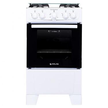 Imagem de Fogão 4 Bocas Atlas Coliseum sem Acendimento limpa fácil, Branco