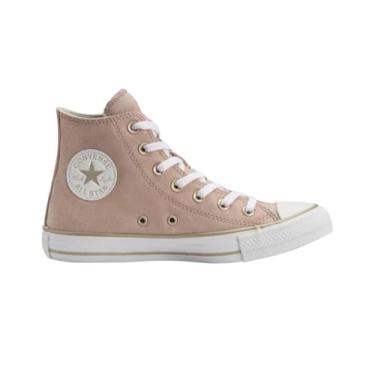 Imagem de Converse, TÊNIS FEMININO CONVERSE CT28330002 CHUCK TAYLOR ALL STAR CANO ALTO Cor:Nude/Rosa/Branco;Tamanho:38