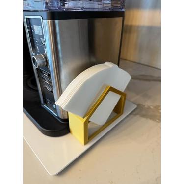 Imagem de DAM Merch Suporte de filtro de café compatível com Hario V60 01 02 e 03 (ouro)