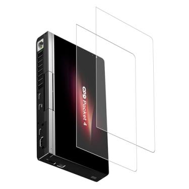 Imagem de Protetor de tela para mini laptop GPD Pocket 4 de 22,4 cm, película de vidro temperado antiarranhões, alta sensibilidade ao toque, pacote com 2.