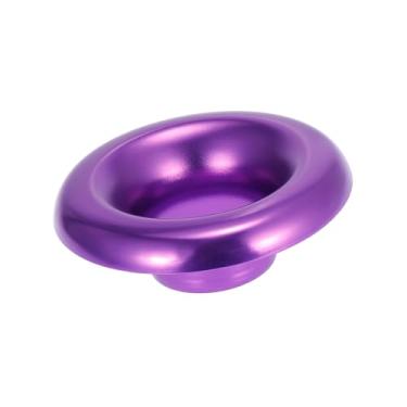 Imagem de REPAIROCK Adaptador de pilha de velocidade Bellmouth de liga de alumínio de entrada de 7,6 cm modificado para carro turbo buzina de admissão de ar capa decorativa roxa peças de reposição automotiva