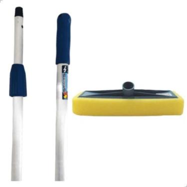 Imagem de Rodo Limpa Placa Solar e Vidros com Cabo Extensor 3 metros Aluminio - 