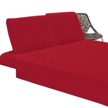 Imagem de Jogo de Lençol Queen em Manta Plush 3 Peças - Vermelho - 100% Poliéste