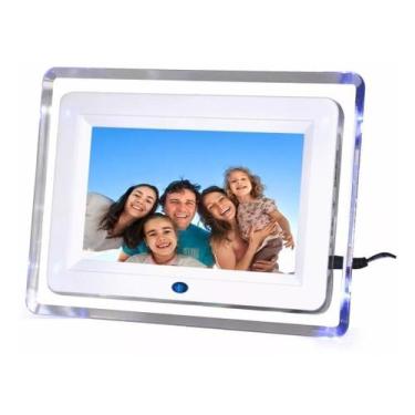 Imagem de Porta Retrato Digital 7'' Pol Com Controle Remoto Mp3 Mp4 - Gold, Bran