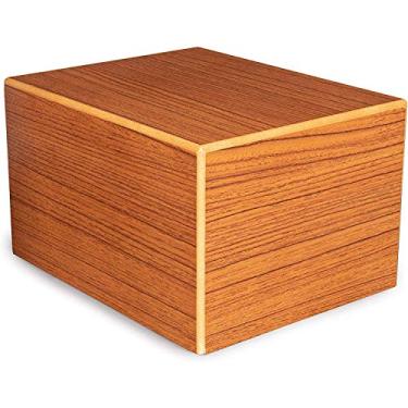 Imagem de Chateau Urns - Urna De Cremação Para Adultos Da Society Collection Cinzas Caixa Memorial Grande (Até 205 Libras) Com Acabamento Em Carvalho Rústico