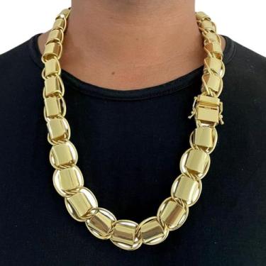 Imagem de Corrente 20mm Dubai Fecho 750 Banhado a Ouro - ToJoia18k