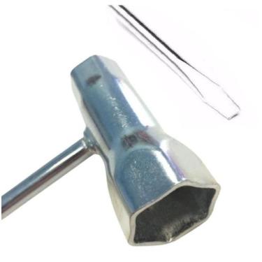 Imagem de Chave Vela Rocadeira Ponta Fenda 17x19mm - Kawashima 2706230