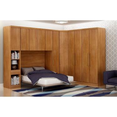Imagem de Guarda-roupa Modulado Casal Safira 005 Em Mdf Clic Móveis Cumaru