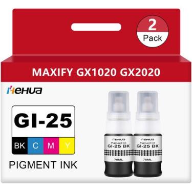 Imagem de Frascos de recarga de tinta hehua Pigment GI-25 Black 140 mL (pacote c