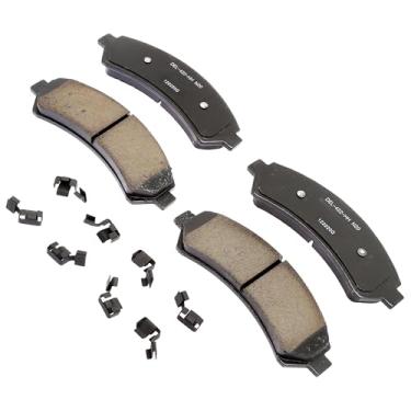 Imagem de ACDelco Professional 17D726CHF1 Kit de pastilhas de freio a disco frontal de cerâmica com molas