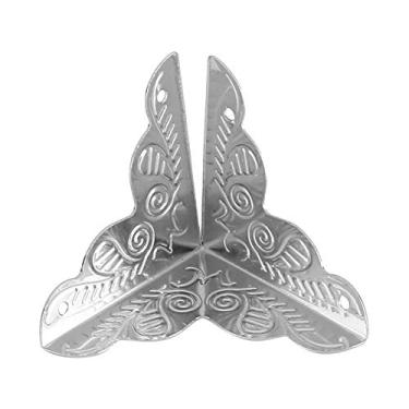 Imagem de GLOGLOW Protetores de Canto de Mesa, 12 Unidades de 0,94 ''Protetores de Canto para Móveis, Caixa de Madeira, Caixa de Presente de Joias para Mesa de Móveis (Prata)