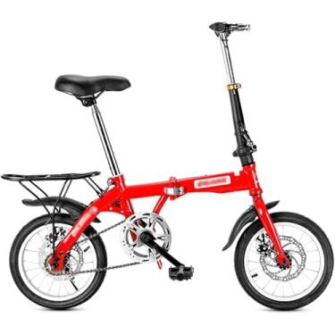 Imagem de Mini Bicicleta Dobrável, Bicicleta Leve Com Freios A Disco Duplos E Rack Traseiro Para Adultos, A, 16inch