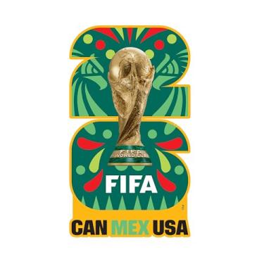 Imagem de HONAV Ímã do país anfitrião da Copa do Mundo da FIFA - Ímã oficialmente licenciado da Copa do Mundo da FIFA - Design vibrante de torneio - Fixação forte durável - Perfeito para geladeiras, armários e