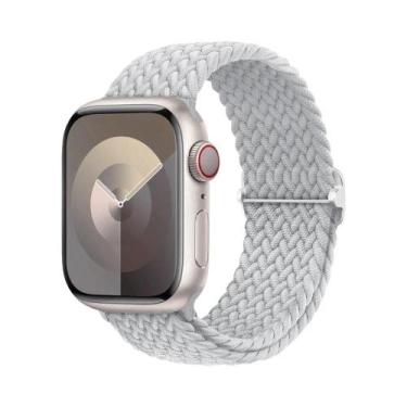Imagem de Pulseira Ajustável De Elástico Trançado Para Apple Watch 45mm 49mm 44m