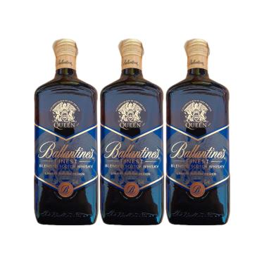 Imagem de Kit Whisky Ballantine's Finest Queen 750ml Ed. Limitada 3uni