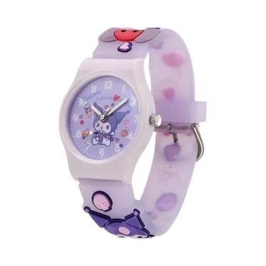 Imagem de Relógio De Quartzo À Prova d'Água Hello Kitty Para Meninas Com Padrão 
