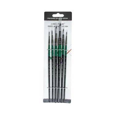 Imagem de Conjunto De 5 Pincéis De Pintura Acrílica Profissionais Com Ponta Fina