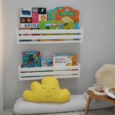 Imagem de Estante Organizadora de Livros e Brinquedos Para Quarto de Bebê Pratel