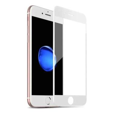 Imagem de Pelicula Protetora de Vidro 3D para Celular Iphone 7 Plus Branco - Sem