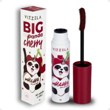 Imagem de Máscara Para Cílios Big No Panda Cherry Vizzela 5g  Bordô