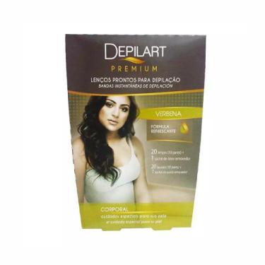 Imagem de Folhas Prontas Para Depilação Corporal Depilart Premium Verbena 10Fls