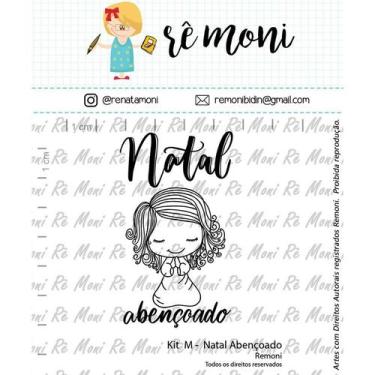 Imagem de Cartela de Carimbos M - Natal Abençoado - Remoni Cod 41000047 - 01 Uni