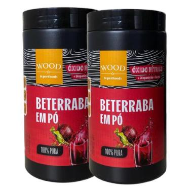 Imagem de Kit 2 Beterraba Desidratada Em Pó 100% Pura 454g Wood - Wood Superfood